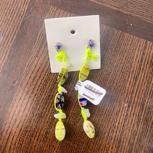 Ariana Ost x Free People Glass Beaded Drop Earrings